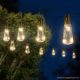 Garden of edeN 11742 Kültéri napelemes szolár LED fényfüzér, villanykörte design, 30 LED, 180 cm hosszú