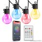   Garden of edeN 11745 Kültéri hálózati bluetooth smart okos fényfüzér + távirányító, 25 db RGB LED-del, 7W, 7,5 m hosszú