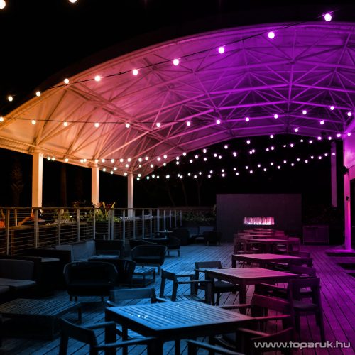 Garden of edeN 11747 Kültéri napelemes szolár SMART bluetooth okos fényfüzér + távirányító, 30 db RGBIC LED-del, 13 m hosszú