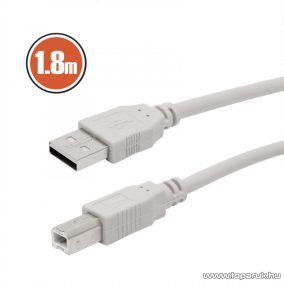   delight USB nyomtató kábel 2.0 A dugó - B dugó, 1,8 m (20168)