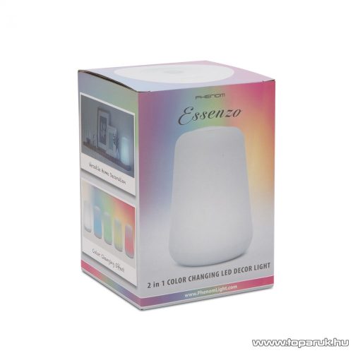 Phenom Essenzo Dekor 20280 LED-es 2 in 1 asztali, éjjeli lámpa, színes világítással