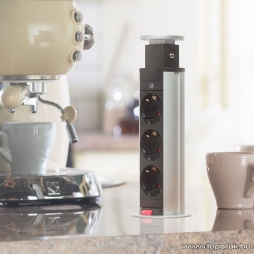 Rejtett elosztó 3-as, 1,5 m vezetékkel, króm (20430C)