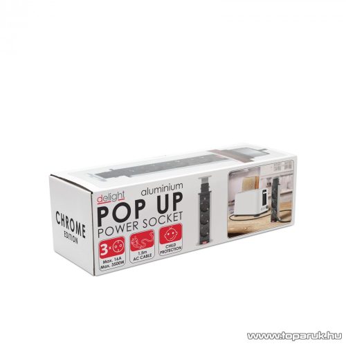 Rejtett elosztó 3-as, 1,5 m vezetékkel, króm (20430C)