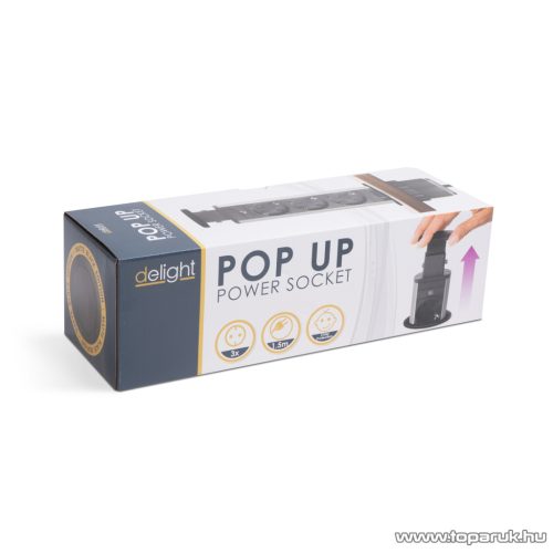 Rejtett elosztó 3-as, 1,5 m vezetékkel, matt fekete (20430MB)