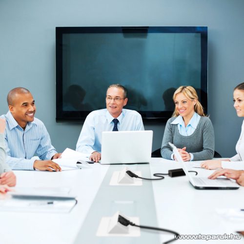 Rejtett elosztó, 3-as, 1,5 m kábelhossz, FLIP-UP kivitel, fehér (20440WH)