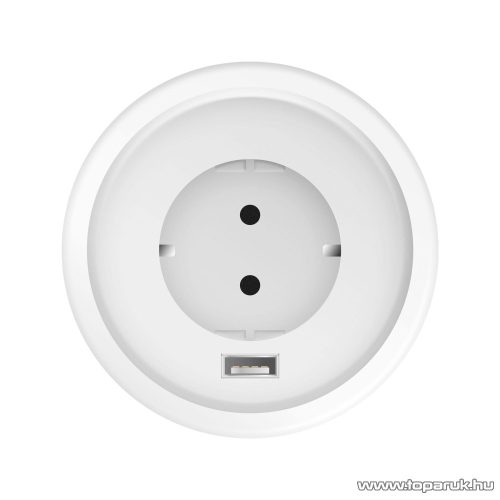 delight Beépíthető rejtett konnektor aljzat + USB csatlakozó aljzat, fehér (20461WH)