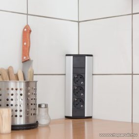 Delight 20480 Aluminum házas sarok elosztó, 3 x 250V, 16A