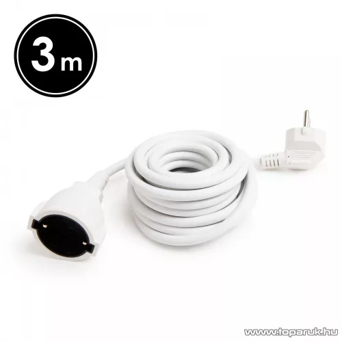 Hálózati lengő hosszabbító, 3 m (20500WH)