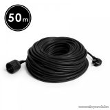   delight 20509BK Hálózati lengő hosszabbító kábel, fekete, 50 m