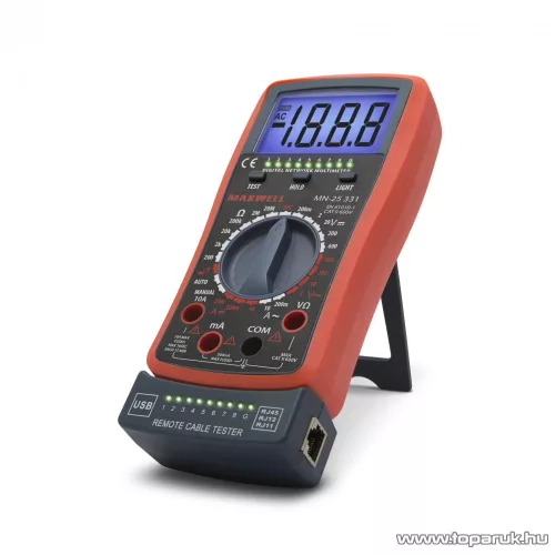 Maxwell MX-25 331 Digitális multiméter kábel teszterrel (25331)