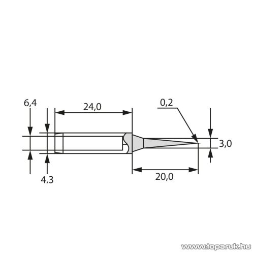Fahrenheit Pákahegy a 28013 típusú forrasztópáka állomáshoz, 2 db / csomag (28955)