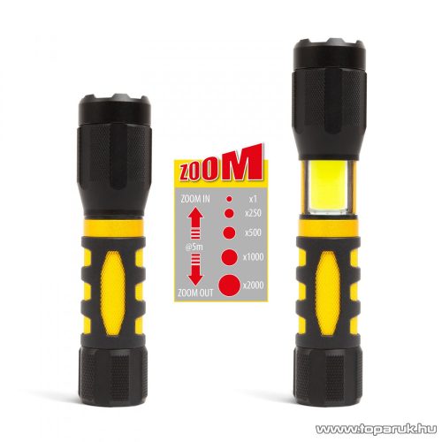 Phenom 2 in 1 zseblámpa, COB LED, munkalámpa funkcióval (18613)