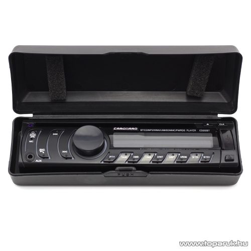 Carguard CD202BT CD és MP3 autós rádió fejegység, Bluetooth, FM tuner, USB, SD, AUX funkciókal + távirányítóval (39704)