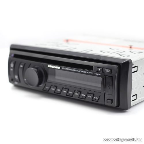 Carguard CD202BT CD és MP3 autós rádió fejegység, Bluetooth, FM tuner, USB, SD, AUX funkciókal + távirányítóval (39704)