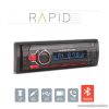 MNC 39750 RAPID Autórádió fejegység, 1 DIN, 4 x 50 W (USB / SD kártya / AUX / Bluetooth 4.0)