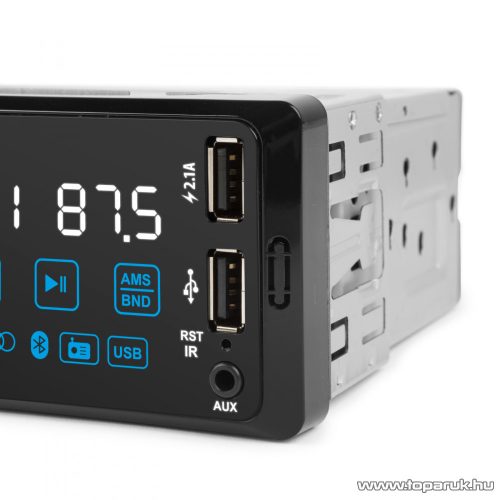 MNC 39752 PhantomX autórádió fejegység érintőgombokkal és gesztusverzéléssel + távirányítóval, 1 DIN, 4 x 50 W