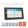 MNC 39753 CALIFORNIA Multimédiás Android érintőképernyős autórádió fejegység, 2 DIN, Wifi, GPS, BT, 4 x 50 W