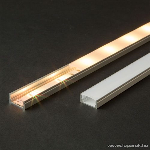 Phenom 41010A1 Aluminium profil sín LED szalaghoz, 1000 x 17 x 8 mm (U profil)