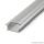 Phenom 41011A1 Aluminium profil sín LED szalaghoz, 1000 x 23(17) x 8 mm (süllyeszthető, U profil)