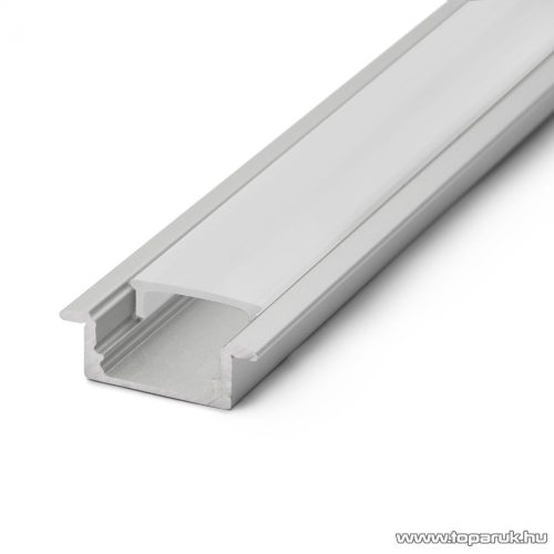 Phenom 41011A1 Aluminium profil sín LED szalaghoz, 1000 x 23(17) x 8 mm (süllyeszthető, U profil)