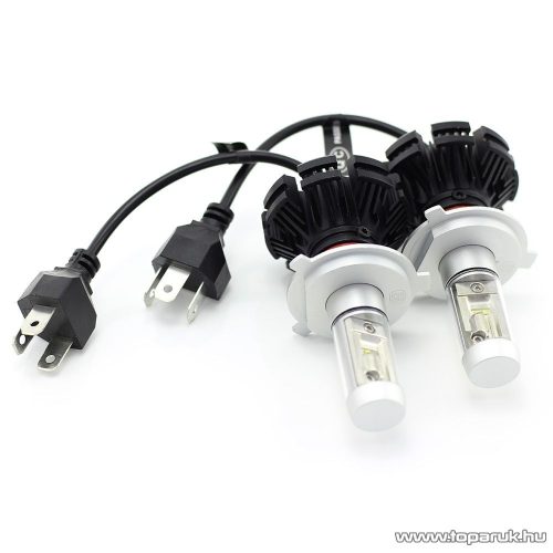 Carguard 50822 LED fényszóró izzó, H4 foglalatba, fehér fényű, 1 pár