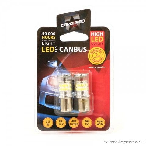 Carguard 50839 LED féklámpa izzó, CAN123, 12V, 3,5W, BAU15S, 1 pár