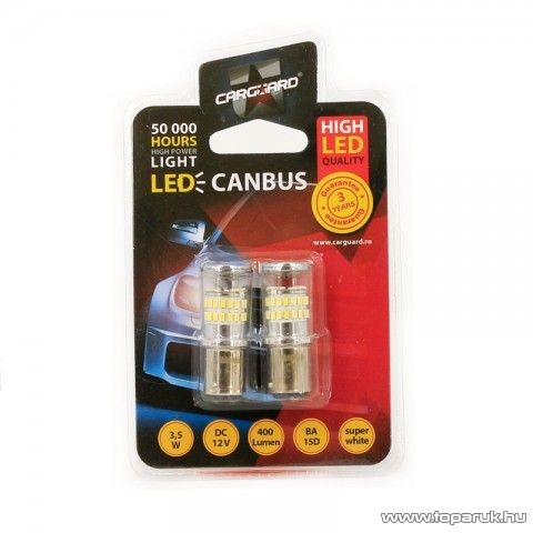 Carguard 50840 LED féklámpa izzó, CAN124, 12V, 3,5W, BAU15D, 1 pár 