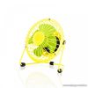 delight USB Mini asztali ventilátor, sárga, citrom (51110B)