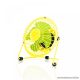 delight USB Mini asztali ventilátor, sárga, citrom (51110B)