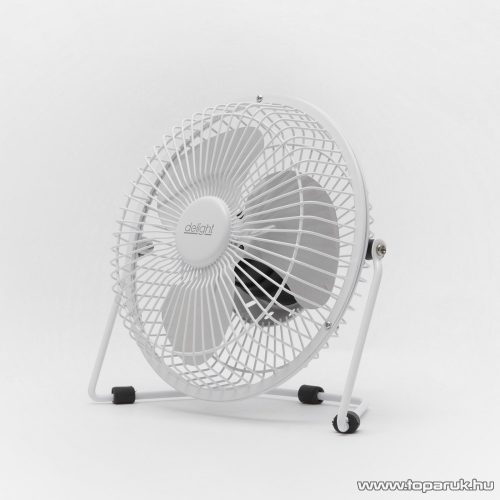 delight USB Mini asztali ventilátor, fehér (51110WH)