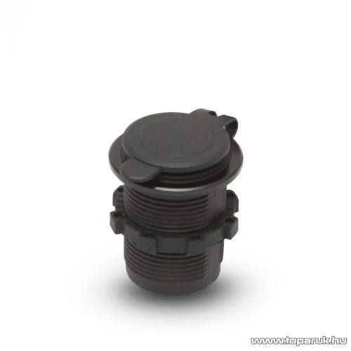 Szivargyújtó helyére beépíthető USB aljzat, zöld LED világítással, csavaros kivitel, 2 x USB - 5V - 2,1A (54926GR)