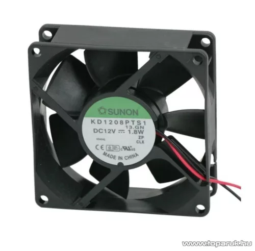 Sunon PC hűtő ventilátor, 12V DC 80 x 80 x 25 mm (55011)