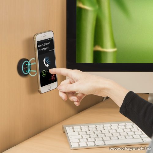 M.N.C 55023 Univerzális mágneses autós és asztali telefontartó, öntapadós kivitel