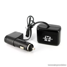   Carguard 55050 Szivargyújtó aljzatba csatlakoztatható 2-es elosztó + 1A USB csatlakozás