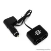 Carguard 55050 Szivargyújtó aljzatba csatlakoztatható 2-es elosztó + 1A USB csatlakozás