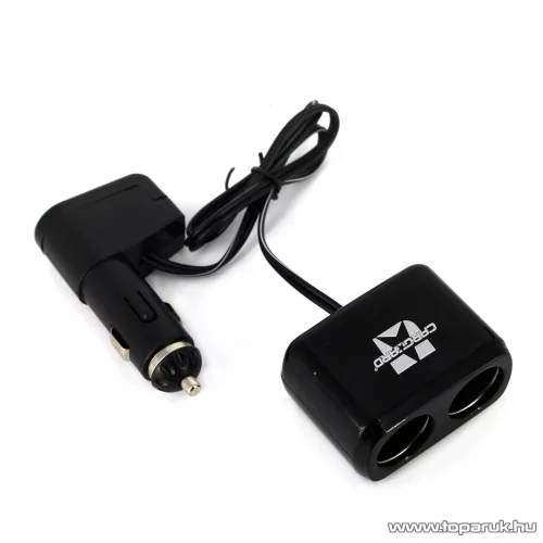 Carguard 55050 Szivargyújtó aljzatba csatlakoztatható 2-es elosztó + 1A USB csatlakozás