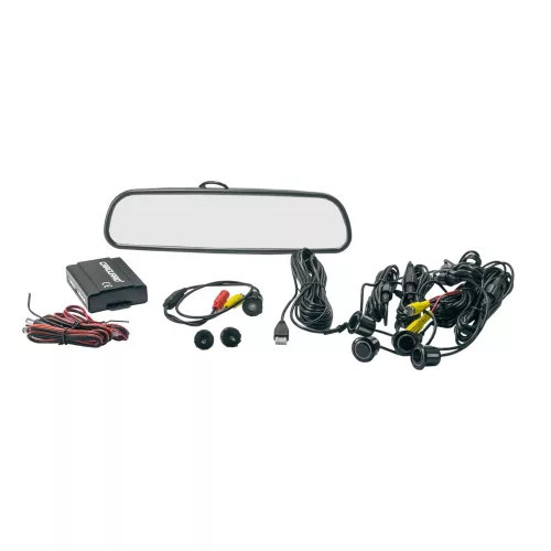 Carguard SP010 Tolatókamera és radar szett, kijelzős visszapillantóval (55072-10)