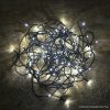 Kültéri napelemes kerti 50 LED-es égősor, fényfüzér, hideg fehér színű világítással, 7 m (55210B)