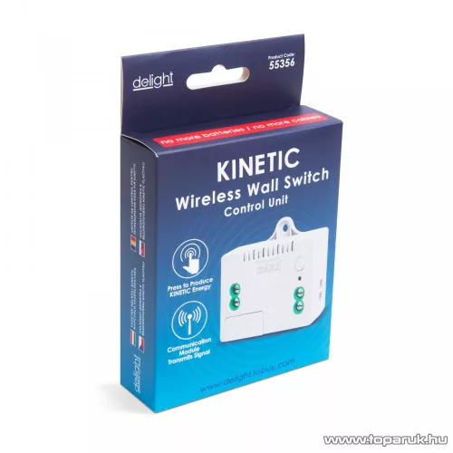 delight 55356 Vezeték nélküli KINETIC kapcsoló vezérlőegység, 110 - 230 V AC