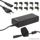 Delight univerzális laptop / notebook töltő adapter tápkábellel, 12V - 24V / 5A - 6A, 90W (55360)