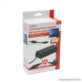   Delight Laptop notebook töltő adapter Lenovo típusokhoz, 90W / 20V / 4.5A (55361)