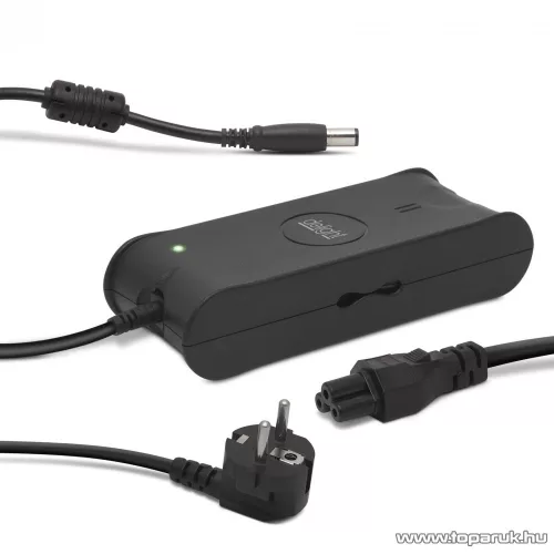 Delight Laptop notebook töltő adapter DELL típusokhoz, 90W / 19.5V / 4.62A (55363)