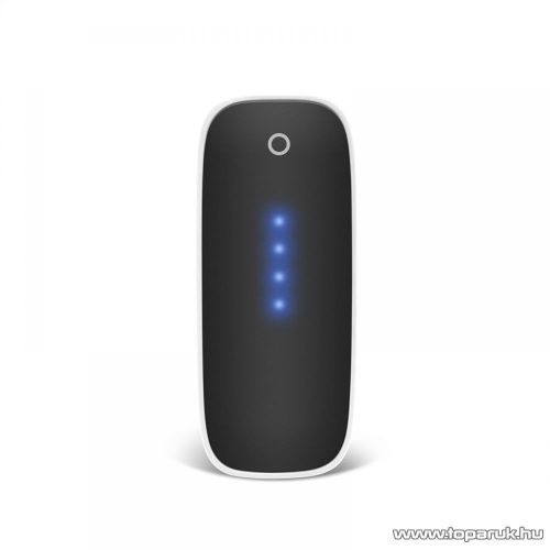 Delight Power bank hordozható, újratölthető, univerzális energiaforrás, univerzális külső akkumulátor, 5200 mAh, fehér (55383WH) - megszűnt termék: 2019. október