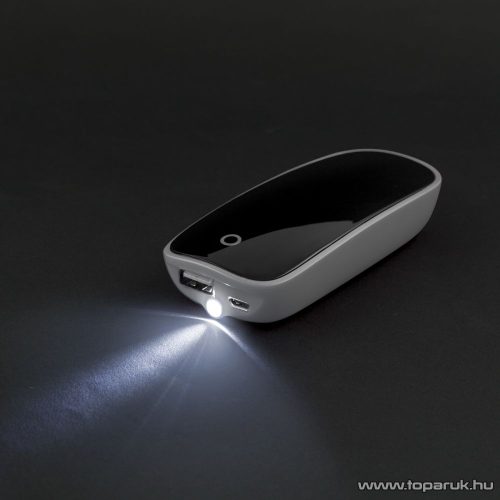 Delight Power bank hordozható, újratölthető, univerzális energiaforrás, univerzális külső akkumulátor, 5200 mAh, fehér (55383WH) - megszűnt termék: 2019. október