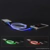iPhone 5, 5S, 5C, 6, 6plus / iPod / iPad USB világító adatkábel és töltőkábel, 1 m, kék színű világítással - készlethiány