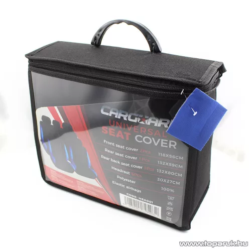 Carguard 55670BL Autós üléshuzat szett, 9 db-os, kék / fekete (HSA001)