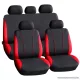 Carguard 55670RD Autós üléshuzat szett, 9 db-os, piros / fekete (HSA002)
