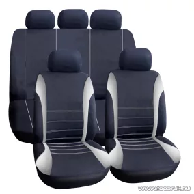   Carguard 55671GY Autós üléshuzat szett, 9 db-os, szürke / fekete (HSA005)