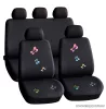 Carguard 55672BF Autós üléshuzat szett, 9 db-os, pillangós / fekete (HSA009)