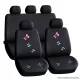 Carguard 55672BF Autós üléshuzat szett, 9 db-os, pillangós / fekete (HSA009)